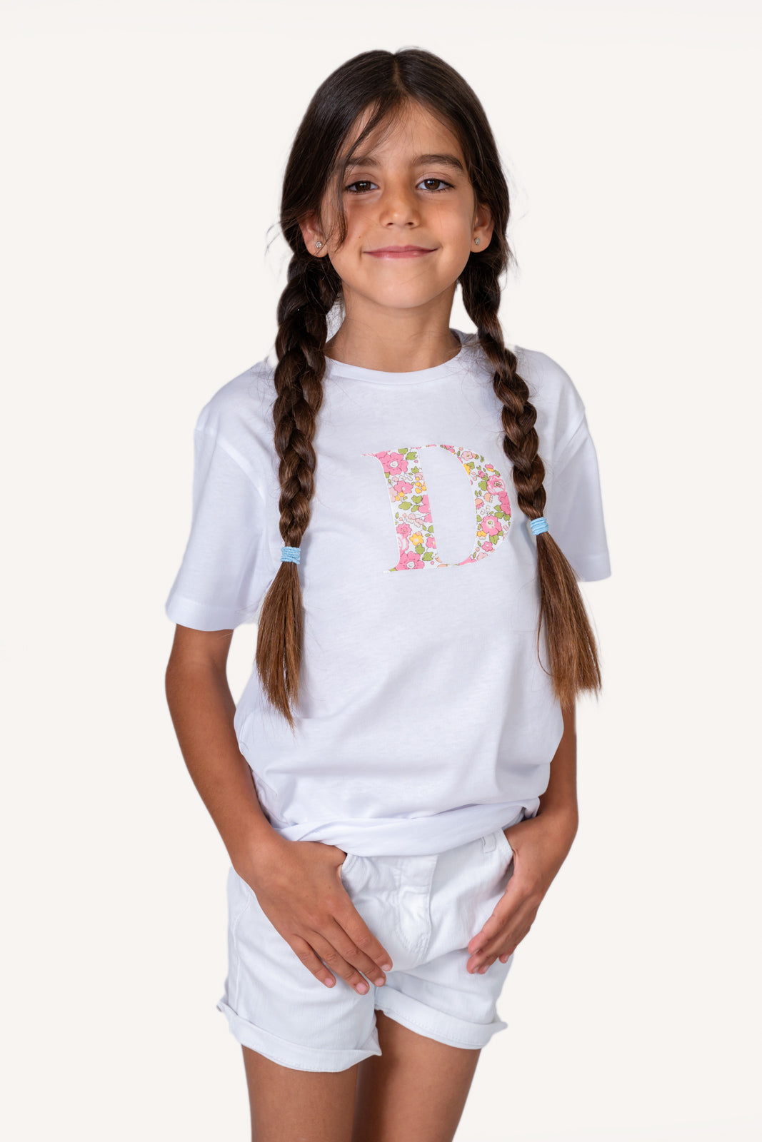 PACK 2 Camisetas Blancas con iniciales ADULTO + KIDS