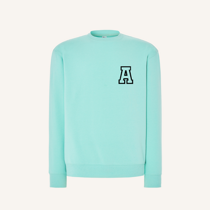 Sudadera Bordada Mint con inicial Unisex